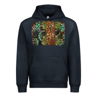 Navy western camouflage brushstroke Urban Hoodie - BarkalooDesign