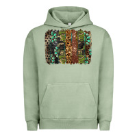 Pigment Oil Green western camouflage brushstroke Urban Hoodie - BarkalooDesign