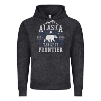 Vintage Black alaska the last frontier shirt   adventure alaskan home gift t shirt Vintage Hoodie - lanVoArt