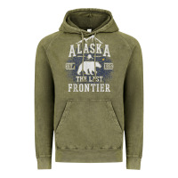 Vintage Olive alaska the last frontier shirt   adventure alaskan home gift t shirt Vintage Hoodie - lanVoArt