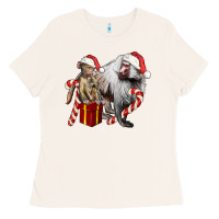 Bone Christmas Baboon Baby And Mama Ladies Tee - LillyAllenDesigns