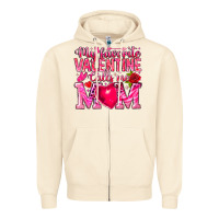 My Favorite Valentine Calls Me Zipper Hoodie | Teevron