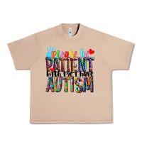 Burro Please be patient with me i have Autism Urban Heavy Tee - NancyCooperArtShop