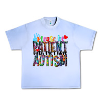 Grape Ice Please be patient with me i have Autism Urban Heavy Tee - NancyCooperArtShop