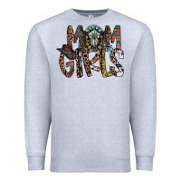 Heather Grey mom of girls Premium Sweatshirt - RacoonDesign
