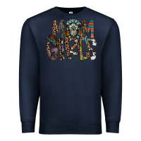 Navy mom of girls Premium Sweatshirt - RacoonDesign