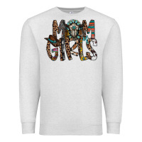 Oatmeal Heather mom of girls Premium Sweatshirt - RacoonDesign