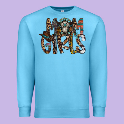 Mom Of Girls Premium Sweatshirt Designed By Racoondesign