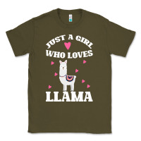 Army Green Llama Just A Girl Who Loves Llamas Classic Tee - Bettercallsaul