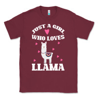 Burgundy Llama Just A Girl Who Loves Llamas Classic Tee - Bettercallsaul