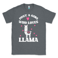 Charcoal Heather Llama Just A Girl Who Loves Llamas Classic Tee - Bettercallsaul
