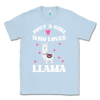 Dusty Blue Llama Just A Girl Who Loves Llamas Classic Tee - Bettercallsaul