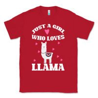 Red Llama Just A Girl Who Loves Llamas Classic Tee - Bettercallsaul