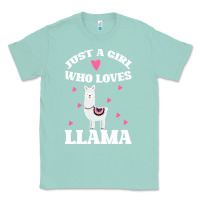 Seafoam Llama Just A Girl Who Loves Llamas Classic Tee - Bettercallsaul