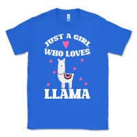 Llama Just A Girl Who Loves Llamas Classic Tee | Teevron