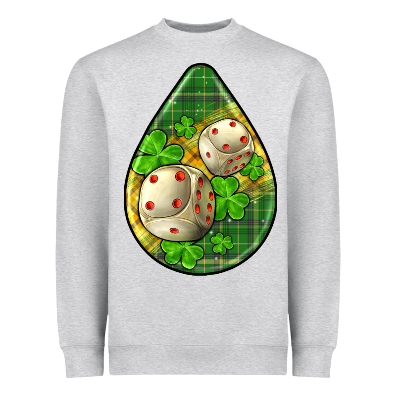 St.patrick's Teardrop Earrings Heavyweight Sweatshirt by FaDigitalArtStudio | Teevron