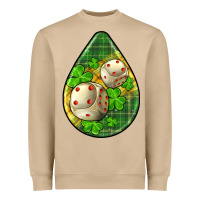 Mushroom st.patrick's teardrop earrings Heavyweight Sweatshirt - FaDigitalArtStudio