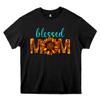 Black Blessed Mom Heavy Core Tee - BundleAndBundleShop