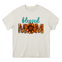 Cream Blessed Mom Heavy Core Tee - BundleAndBundleShop