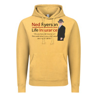 Vintage Mustard ned ryerson life insurance. groundhog day Vintage Hoodie - lanVoArt