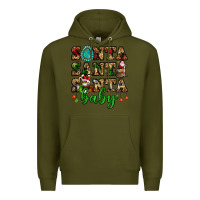 Army Green santa santa santa baby Premium Hoodie - FaDigitalArtStudio