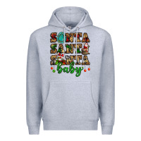 Heather Grey santa santa santa baby Premium Hoodie - FaDigitalArtStudio