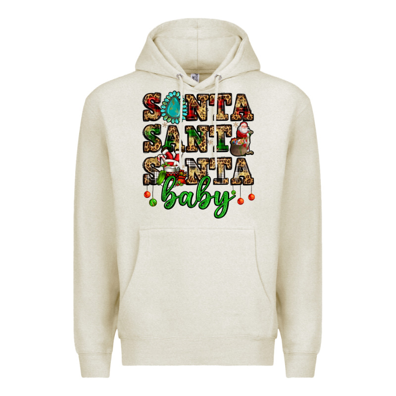 Santa Santa Santa Baby Premium Hoodie by FaDigitalArtStudio | Teevron