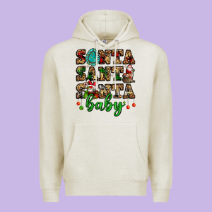 Santa Santa Santa Baby Premium Hoodie Designed By Fadigitalartstudio