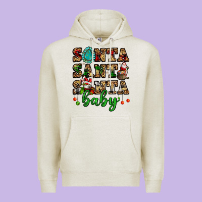 Santa Santa Santa Baby Premium Hoodie Designed By Fadigitalartstudio