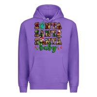 Purple santa santa santa baby Premium Hoodie - FaDigitalArtStudio