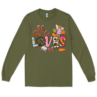 Army Green oh how he loves us Long Sleeve Tee - CowGirlArtShop