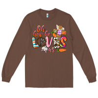 Chestnut oh how he loves us Long Sleeve Tee - CowGirlArtShop