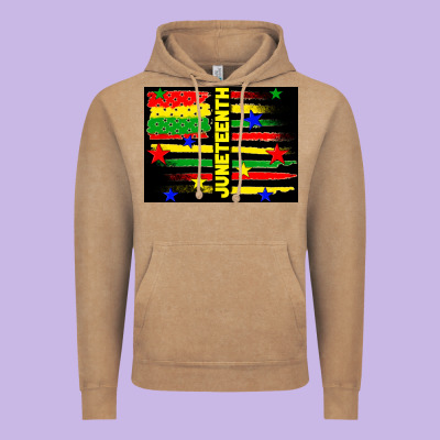 Juneteenth American Flag Vintage Hoodie Designed By Tumblerdesignbyshophia