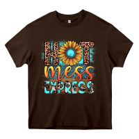 Chocolate Brown hot mess express Heavy Core Tee - JahusDesignShop
