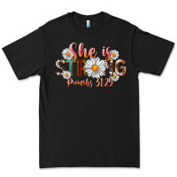 Black Western She Is Strong Premium Tee - LillyAllenDesigns