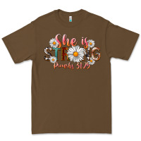 Cacao Western She Is Strong Premium Tee - LillyAllenDesigns