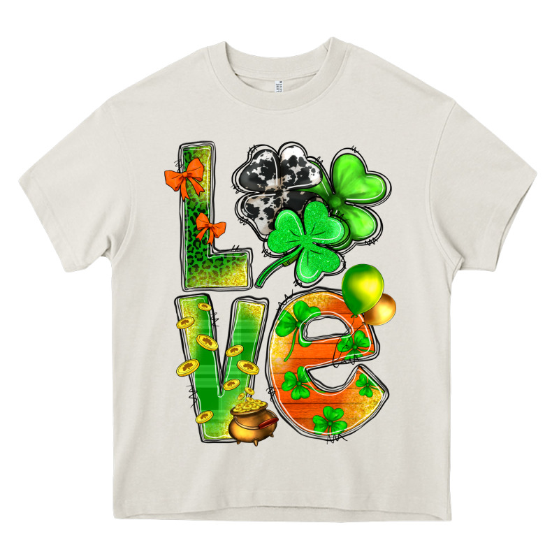 St.patrick Love With Clover Heavy Core Tee by BundleAndBundleShop | Teevron