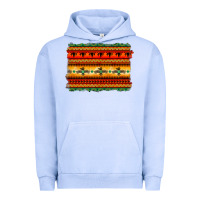 Pigment Grape Ice bullskull thunderbird aztec pattern warm colors Urban Hoodie - BarkalooDesign