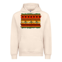 Sandshell bullskull thunderbird aztec pattern warm colors Urban Hoodie - BarkalooDesign
