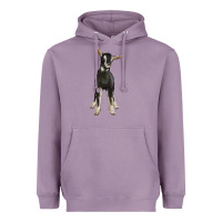 Lavender Hand Drawn Baby Alpine Goat Heavyweight Hoodie - LillyAllenDesigns