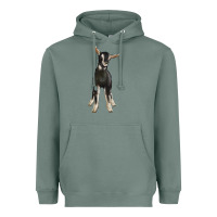 Sage Hand Drawn Baby Alpine Goat Heavyweight Hoodie - LillyAllenDesigns