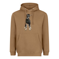 Toasted Coconut Hand Drawn Baby Alpine Goat Heavyweight Hoodie - LillyAllenDesigns
