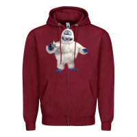 Burgundy bumbles bounce Zipper Hoodie - lanVoArt