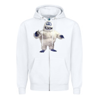 White bumbles bounce Zipper Hoodie - lanVoArt