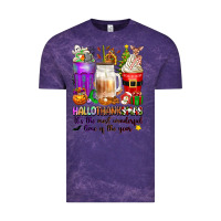 Cloud Purple Hallothanksmas coffee cups Vintage Tee - texasbilliewilder
