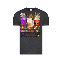 Vintage Black Hallothanksmas coffee cups Vintage Tee - texasbilliewilder