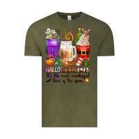 Vintage Olive Hallothanksmas coffee cups Vintage Tee - texasbilliewilder