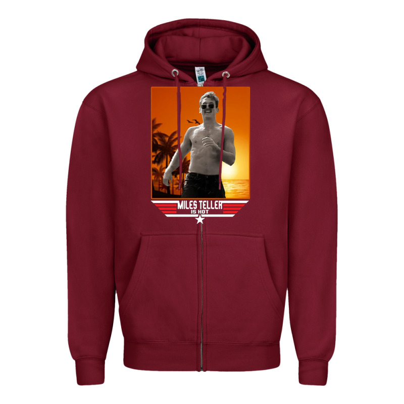 Rooster Topgun Retro Zipper Hoodie by lanVoArt | Teevron