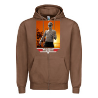 Chestnut rooster topgun retro Zipper Hoodie - lanVoArt