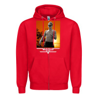 Red rooster topgun retro Zipper Hoodie - lanVoArt